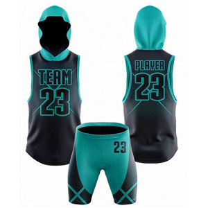 Ensemble de maillots et shorts de flag football personnalisables, fabriqués en tissu à séchage rapide, adaptés aux séances d'entraînement - Product Image 1