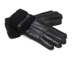 Gants d'hiver en cuir véritable et fourrure de lapin pour femme, mitaines chauffantes pour fêtes, sports, cyclisme et activités quotidiennes en extérieur – Vente en gros - Product Image 2