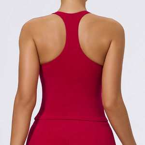 Camisetas de Tirantes Deportivas Casuales para Mujer, Tallas Grandes, 100% Algodón, Secado Rápido, Transpirables, Ecológicas, para Gimnasio, Yoga, Correr, Color Sólido - Product Image 5