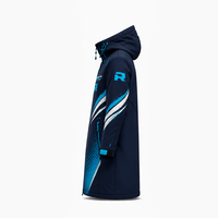 Vêtements d'extérieur en textile, vestes longues à capuche en toile imperméable, manteaux d'hiver décontractés, impression de logo personnalisée