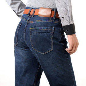 Jeans de Mezclilla Blancos de Corte Ajustado para Hombre, Estilo Moderno, Pantalones Elásticos de Algodón de Alta Calidad - Product Image 3