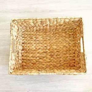 <b>Rectangular</b> <b>storage</b> <b>basket</b> for wardrobes and cabinets, woven from natural rattan, suitable for use in bedrooms and hotels. - Product Image 3