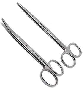 Tijeras de gasa para primeros auxilios de acero inoxidable 430, tijeras rectas para cortar el pelo de la nariz, tijeras de belleza de Dentavex - Product Image 5