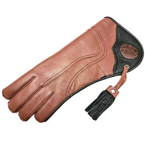 Nouvel Arrivage Gants de Falconerie Modernes en Cuir Véritable Non Imperméables pour la Chasse au Cerf, l'Entraînement des Oiseaux, la Manipulation des Faucons, la Tir à l'Arc et la Lance-pierre - Product Image 3