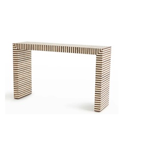 Mesa Consola Opulenta con Incrustaciones de Hueso, Mueble de Mosaico de Lujo con Patrones Intrincados Hechos a Mano para Decoración de Interiores de Hoteles y Residencias - Product Image 5