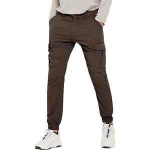 Pantalon cargo décontracté pour homme OEM, coupe slim, taille élastique avec cordon de serrage, pantalon décontracté extensible avec taille élastique et cordon de serrage, léger - Product Image 1