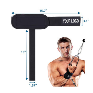 Wholesale Rate Customized Logo Elastic Cotton Fitness Wrist Straps for Weight Lifting-Non-Slip Breathable High <b>Stretch</b> Unisex - Product Image 4