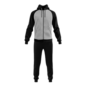 Survêtements unisexes de haute qualité, best-sellers, décontractés, respirants, en spandex/coton, avec sweats à capuche à fermeture éclair intégrale et pantalons de jogging - Product Image 2