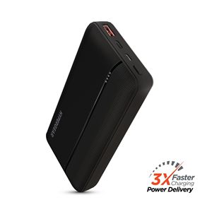 Power Bank da 20000mAh 20W PD+USB Nero, Comodo Compagno di Viaggio per Ricarica in Movimento - Product Image 1