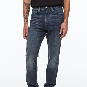 Pantalones Vaqueros de Mezclilla para Hombre, Corte Recto, Estilo Casual, Algodón de Peso Medio, Lavado a la Piedra, para Invierno |   Ecológico y Vintage - Product Image 2