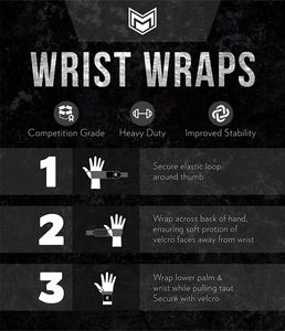 Nouvel arrivage de bracelets d'haltérophilie enveloppes de poignet élastiques respirantes personnalisées de 18 pouces pour les sangles de bandage de soutien de poignet de levage de puissance - Product Image 6