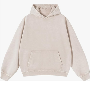 Sudadera con Capucha Unisex de Invierno, Estilo Vintage, Bordada, Lavada al Ácido, Streetwear, para Parejas, con Logotipo Personalizado, Corte Holgado - Product Image 2
