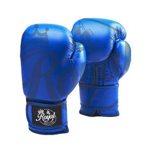 Gants de boxe Muay Thai 14oz 16oz personnalisés en cuir de vachette PU personnalisé OEM EVA couleur d'heure origine de masse - Product Image 1