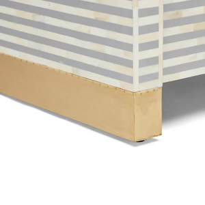 Custom Bone Inlay Storage Console <b>Cabinet</b> Geometric Pattern Wooden <b>Buffet</b> Credenza Traditional Design Living Room Furniture - Product Image 4