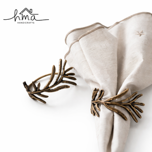 Ensemble d'anneaux de serviette décoratifs en laiton avec motif ajouré, décoration de table élégante pour les dîners, les mariages et les occasions festives - Product Image 2