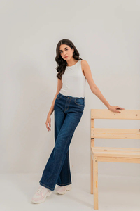 Women Street Wear Wide Leg Pants High <b>Waist</b> Straight Denim 2026 Custom Color Vintage Denim <b>Jeans</b> Pants OEM Service custom - Product Image 5