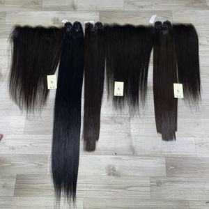 Extensions de cheveux lisses en gros, mèches de cheveux vierges vietnamiens, dentelle suisse 13x6 HD, cheveux humains vietnamiens - Product Image 2