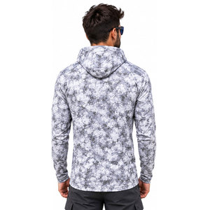 Wholesale Custom UPF 50+ Antibacterial Waterproof Quick Dry Men's Hooded Fishing Shirt with Sun Protection Leisure <b>Tops</b> - Product Image 4