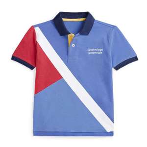 Ropa de Golf Personalizada con Bordado e Impresión de Logotipos, Camisetas Polo de Golf de Algodón Sorona al por Mayor para Niños y Niñas - Product Image 1