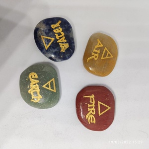 FENG SHUI-assortiment d'éléments en velours, 4 pièces par lot, pierres précieuses polies, courbées, en AGATE, élégant, vente en gros, collection - Product Image 2