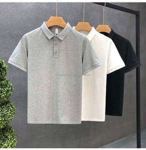 Camiseta Polo de Manga Corta para Hombre, Color Sólido, de Alta Gama, Verano, Logotipo OEM Personalizado - Product Image 5