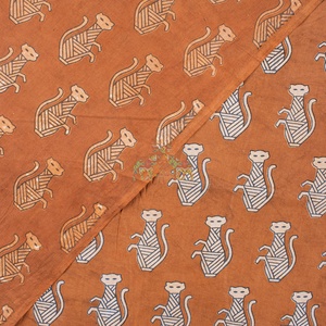 Animaux Cartoon Zoo Pattern Design Fabric 100% Premium Cotton Fabric Printed for Kids Wear - Product Image 4