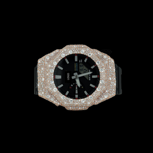Reloj G-Shock con Bisel de Diamantes Grandes de Dos Tonos y Moissanita VVS, Reloj de Pulsera de Moda Premium con Diamantes, al Precio Más Bajo y Mejor de la Historia - Product Image 4