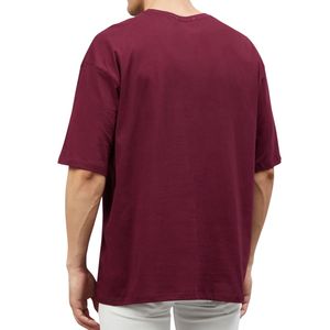 Camiseta de Corte Regular para Hombre, 100% Algodón, Transpirable, Ecológica, Color Personalizado, Estilo Casual Urbano, Logotipo Personalizado, Venta al Por Mayor OEM - Product Image 4