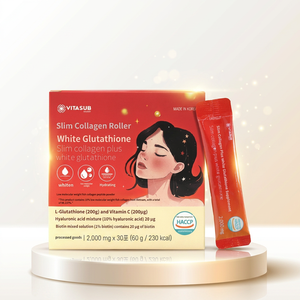 Tonique Composé de Ginseng Rouge Coréen et de Poudre de Bois de Cerf, Glutathion et Collagène pour Éclaircir la Peau, Anti-Âge et Antioxydant - Product Image 1