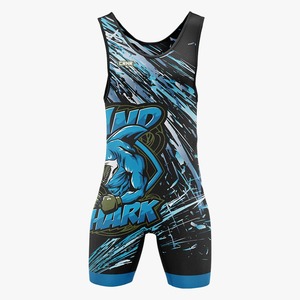 เสื้อกล้ามมวยปล้ำปรับแต่งได้-วัสดุสแปนเด็กซ์/ โพลีเอสเตอร์ระบายอากาศได้ดีและทนทานต่อการยืดเหมาะสำหรับทีมกีฬา - Product Image 4