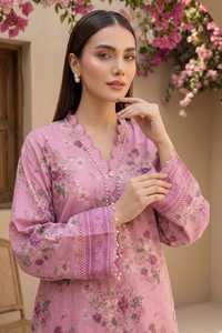 Collection d'été de luxe pour femmes, vêtements indiens et pakistanais, ensemble de 2 pièces en tissu lawn imprimé doux, couleurs personnalisées - Product Image 5