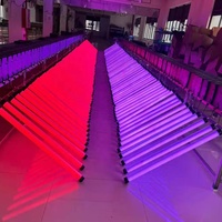 Eastsun éclairage de scène équipement dj lumières ensemble RGB couleur 3d tubes groupe triangle salon de voiture bar restaurant LED décoration