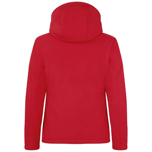 Veste en polaire à capuche rouge avec fermeture éclair, coupe-vent, vêtements d'hiver décontractés, unisexe, coupe régulière, couleur unie, coque en polyester - Product Image 3