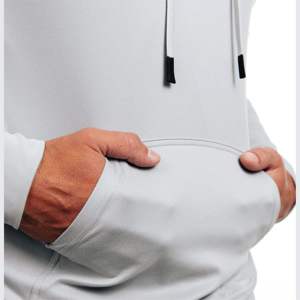 Sudadera Deportiva Gris Claro de Alto Rendimiento, Calidad de Exportación, OEM, Fabricante, Proveedor Mayorista, Ropa Deportiva Unisex - Product Image 6