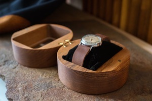 Personalized Solid Wood Watch Box Modern Jewelry Display Case with <b>Cushion</b> Eco-Friendly Durable Home Decor - Product Image 3