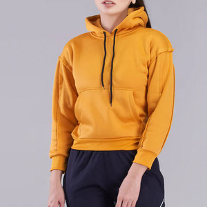 Prix de gros – Sweat à capuche pour femme le plus vendu, 100 % coton respirant, style pull-over uni, sweats à capuche pour femme - Product Image 3