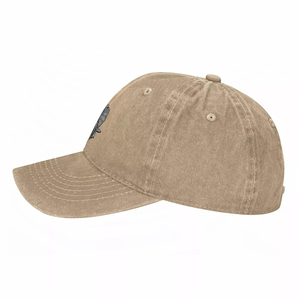 Casquette de papa maçonnique pour homme, non structurée, profil bas, en coton lavé, avec broderie compas carré, sangle réglable et boucle métallique - Product Image 3