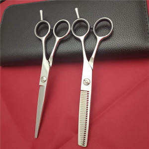 Ciseaux de barbier professionnels en acier inoxydable 4Cr13 avec manche en céramique, 8,25 pouces, pour droitiers, avec logo personnalisé, outils de coiffure et de stylisation - Product Image 6