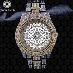 Reloj de Lujo para Hombre Charm Jewells, de Acero Inoxidable, Esfera de 43 mm, Correa de Acero Inoxidable, Movimiento Mecánico, Caja Poligonal, Resistente al Agua 10 Bar - Product Image 5