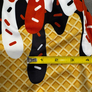 <b>Men's</b> Ice Print Front Board <b>Shorts</b> 100% Polyester Mid Elastic Waist Breathable Quick Dry Eco-Friendly Casual Swimwear Red <b>Yellow</b> - Product Image 3