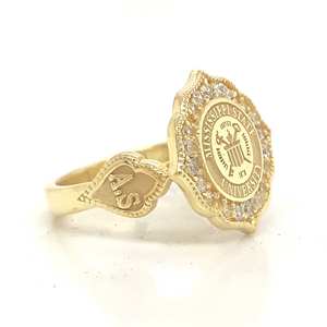 Anillo Escolar BOJ 082, Anillo Universitario y de Colegio, Anillo de Graduación para Mujer, Anillo Personalizado con Año de Graduación, Anillo en Oferta a Bajo Precio - Product Image 1