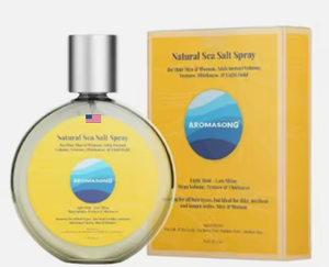Produits Aromasong Int. de haute qualité, biologiques, fabriqués aux États-Unis, 8 oz Spray capillaire au sel de mer naturel pour volume instantané, brillance et texture, tenue légère - Product Image 1
