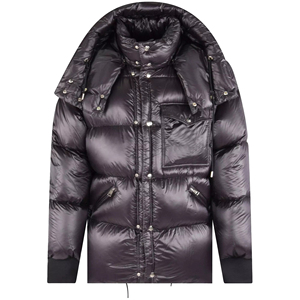 Fashion Style Premium Custom Winter Warm Eco-Friendly Waterproof <b>Padded</b> High Quality Puffer <b>Jacket</b> <b>Men's</b> <b>with</b> <b>Hood</b> Front - Product Image 4