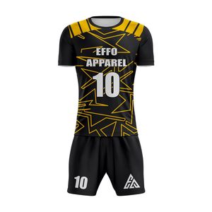 Uniformes de Fútbol Personalizados para Adultos con Logotipo OEM, Ropa Deportiva al por Mayor, Camiseta de Fútbol Personalizada con Nombre y Número, 100% Poliéster - Product Image 1