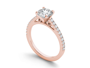 Anillo Solitario Clásico de Diamante Cultivado en Laboratorio de 1 Quilate, Oro Sólido de 14K, Corte Brillante Redondo VS VVS EF, para Uso Diario, Boda, Estilo Moderno - Product Image 6