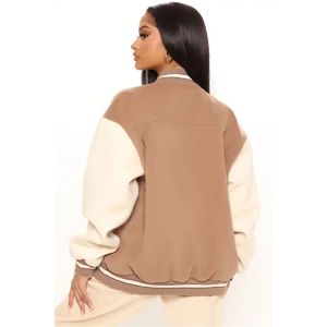 Chaqueta Varsity para Mujer, Modelo 2026, Estilo Atlético Moderno, Chaqueta Letterman de Béisbol para Compradores Mayoristas de Ropa - Product Image 4
