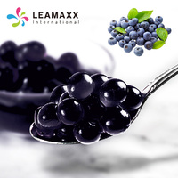 2026 Leamaxx Perlas de Boba Explosivas de Arándanos Puros 15% de Jugo Real, Sabor Agridulce, Listas para Consumir, las Más Vendidas en Taiwán, para Té de Burbujas