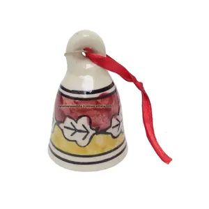 Hand Painted <b>Ceramic</b> Bell for Christmas , Wedding , Party , Events , Home Decorative Wall Fireplace Decor - Product Image 1