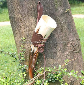 ที่ใส่เคสหนังทำมือสำหรับใส่ขวดแก้วแบบมีสไตล์ทนทานสำหรับใส่ขวดแก้วแบบไวกิ้ง - Product Image 1