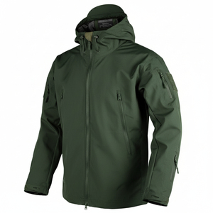 High Quality <b>Men's</b> <b>Long</b> Sleeve Softshell <b>Jacket</b> Winter Casual Wear Stand Collar Factory Wholesale Price OEM Service Available - Product Image 4